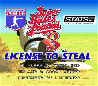 Super Bases Loaded 3: License to Steal - Screenshot - Game Title Image