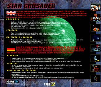 Star Crusader - Box - Back Image