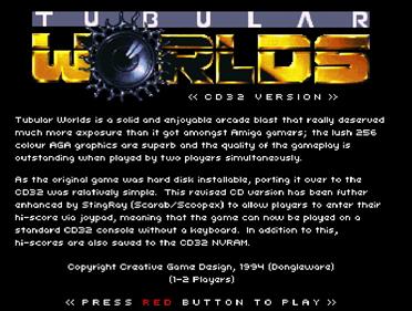 Tubular Worlds - Screenshot - Game Title Image