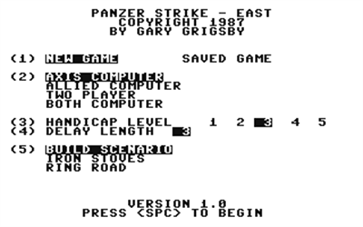 Panzer Strike! - Screenshot - Game Title Image