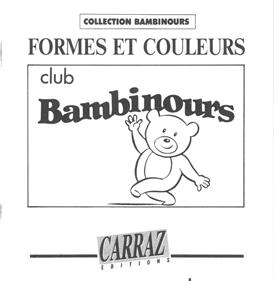 Bambinours Formes et Couleurs - Fanart - Box - Front Image