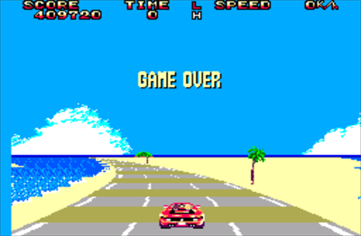 OutRun 3D - Screenshot - Game Over Image