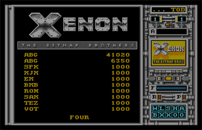 Xenon - Screenshot - High Scores Image