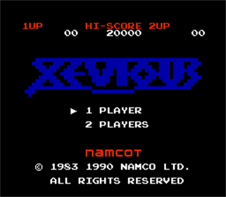 Xevious - Screenshot - Game Title Image