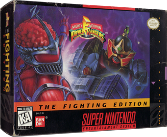 Mighty Morphin Power Rangers: The Fighting Edition - Box - 3D Image