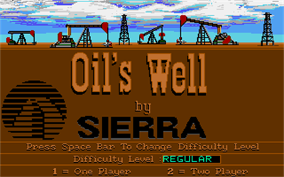 Oil's Well (1990) - Screenshot - Game Title Image