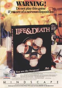 Life & Death - Advertisement Flyer - Front Image