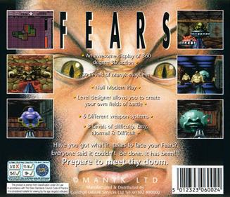 Fears - Box - Back Image
