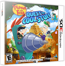 Phineas and Ferb: Quest for Cool Stuff - Box - 3D Image