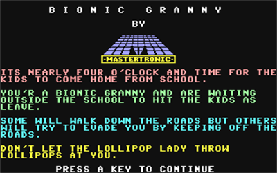 Bionic Granny - Screenshot - Game Title Image