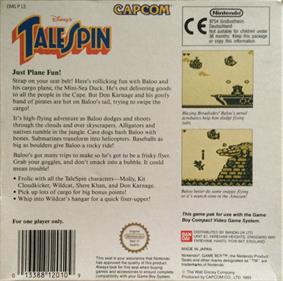 TaleSpin - Box - Back Image