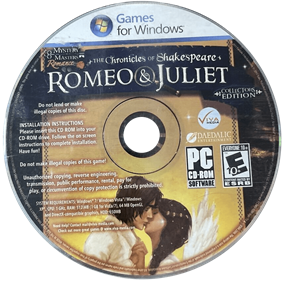 The Chronicles of Shakespeare: Romeo and Juliet - Disc Image