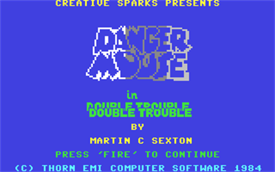 Danger Mouse in Double Trouble - Screenshot - Game Title Image