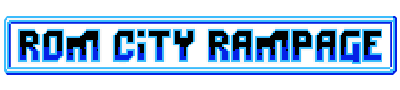 ROM City Rampage - Clear Logo Image