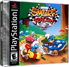 Smurf Racer! - Box - 3D Image
