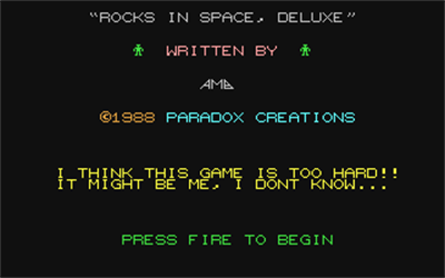 Rocks in Space: Deluxe - Screenshot - Game Title Image