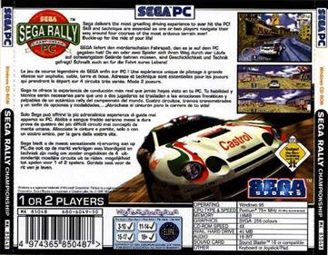 Sega Rally Championship - Box - Back Image