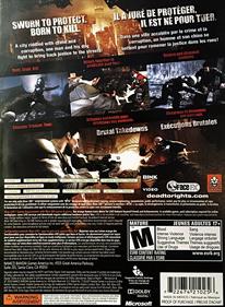 Dead to Rights: Retribution - Box - Back Image