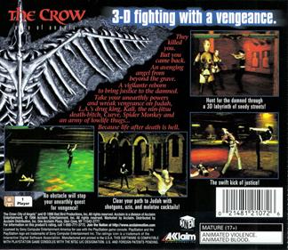 The Crow: City of Angels - Box - Back Image