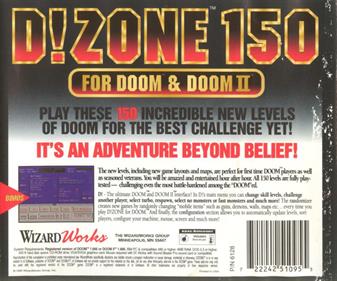 D!ZONE 150: For DOOM & DOOM II - Box - Back Image