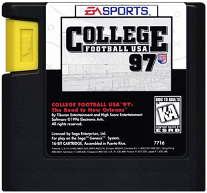 College Football USA 97 - Cart - Front Image