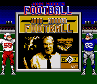 John Madden Football '93 - Screenshot - Game Title Image