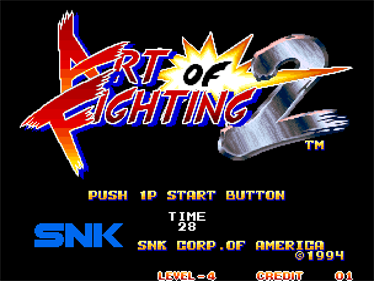 Art of Fighting 2 - Screenshot - Game Title Image