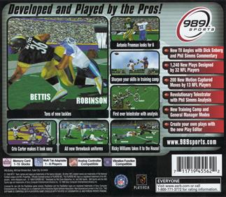 NFL GameDay 2000 - Box - Back Image