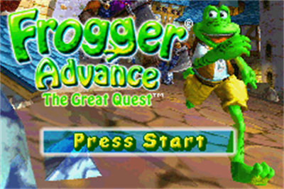 Frogger Advance: The Great Quest - Screenshot - Game Title Image