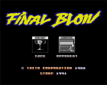 Final Blow - Screenshot - Game Title Image