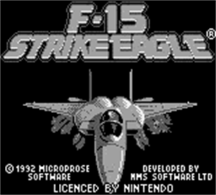 F-15 Strike Eagle - Screenshot - Game Title Image