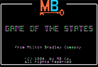 Game of the States - Screenshot - Game Title Image