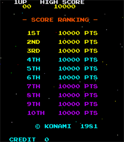 Scramble - Screenshot - High Scores Image