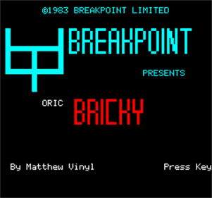 Bricky - Screenshot - Game Title Image