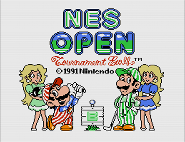 NES Open Tournament Golf - Screenshot - Game Title Image