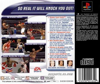 Knockout Kings 2001 - Box - Back Image