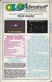 Rear Guard - Box - Back Image