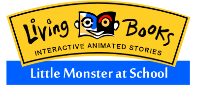 Living Books: Little Monster At School - Clear Logo Image