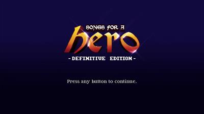 Songs for a Hero: Definitive Edition - Screenshot - Game Title Image