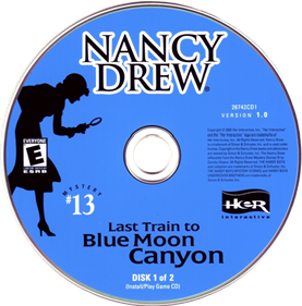 Nancy Drew: Last Train to Blue Moon Canyon - Disc Image