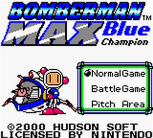 Bomberman Max: Blue Champion - Screenshot - Game Title Image
