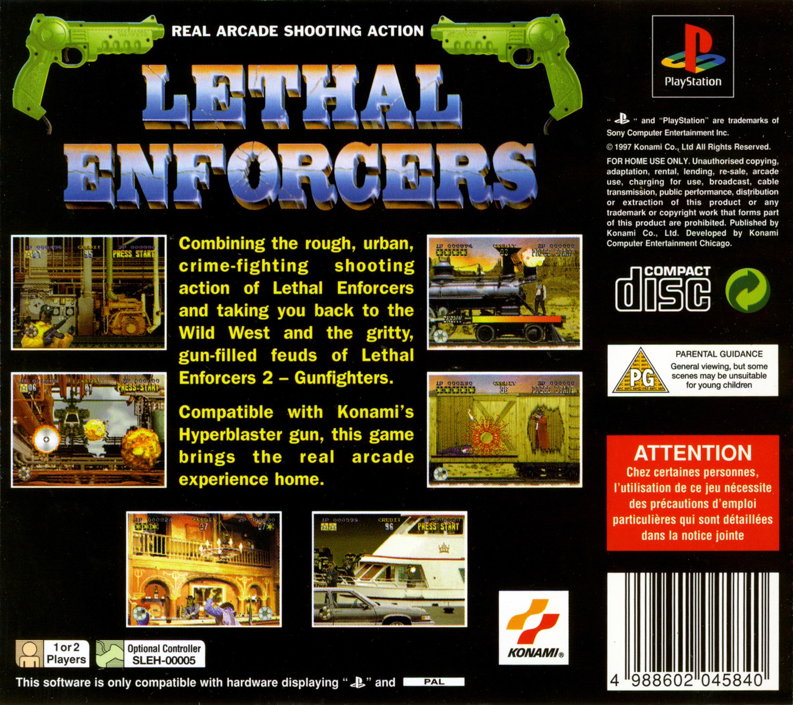 lethal enforcers 2 marquee png