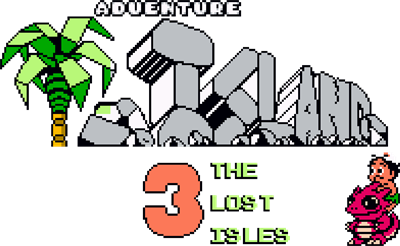 Adventure Island 3: The Lost Isles - Clear Logo Image