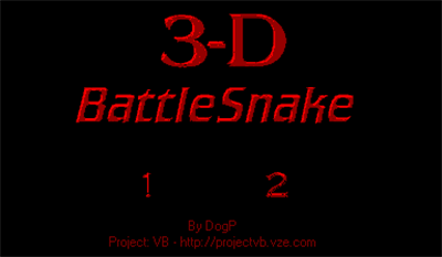 3-D BattleSnake - Screenshot - Game Title Image