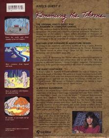 King's Quest II: Romancing the Throne - Box - Back Image