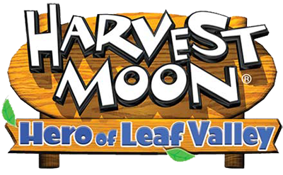 Harvest Moon: Hero of Leaf Valley - Clear Logo Image
