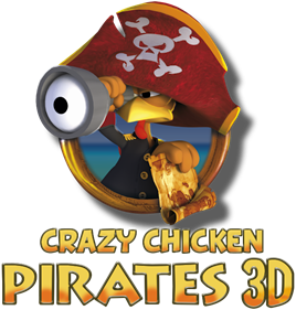 Crazy Chicken: Pirates 3D - Clear Logo Image