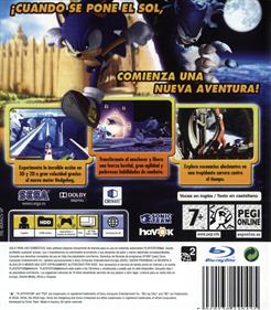 Sonic Unleashed - Box - Back Image