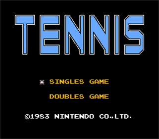 Tennis - Screenshot - Game Title Image