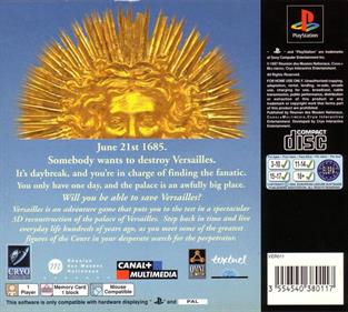 Versailles: A Game of Intrigue - Box - Back Image